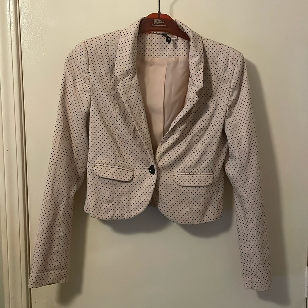 Pink & black polka dot blazer - Divided by H&M, size 6